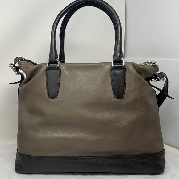 Coach LEGACY RORY 19902 green grey brown leather purse zip closure - Picture 3 of 14